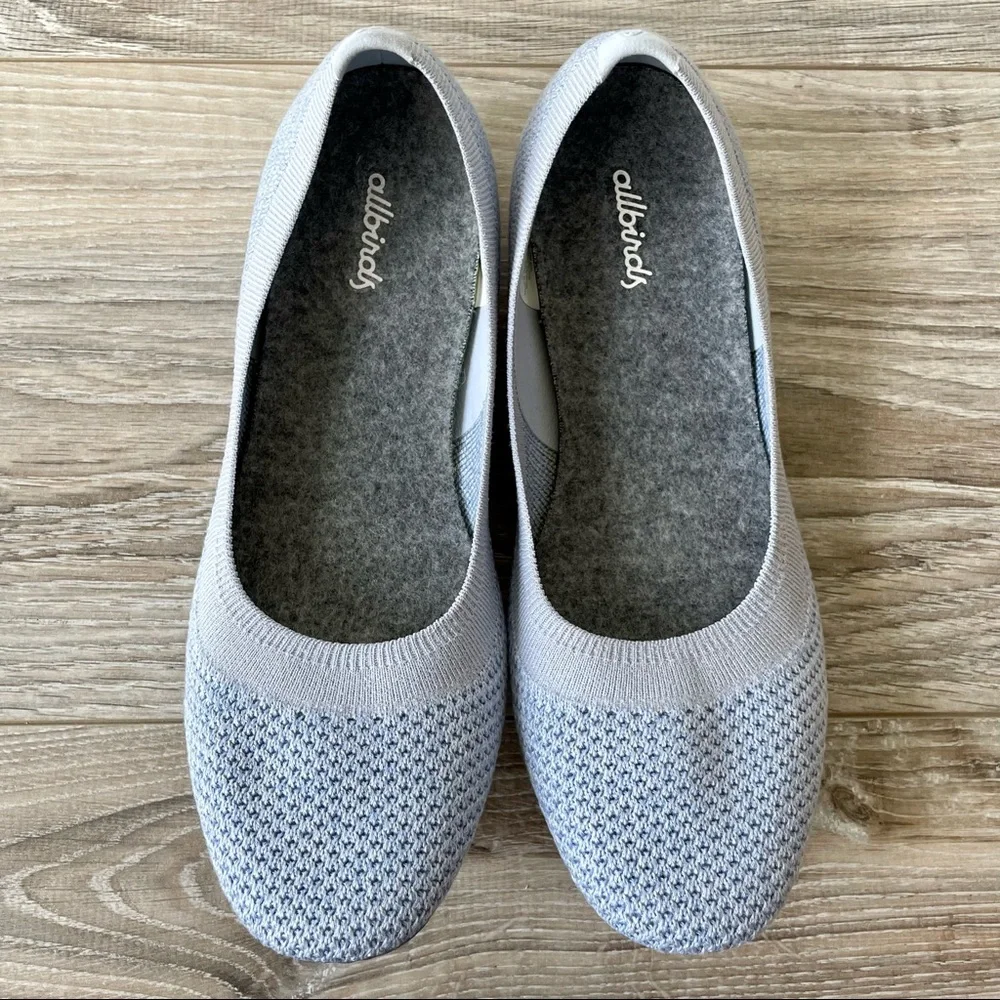 Allbirds Tree Breezers Ballet Flats Whitecap Blue Lightweight 7.5 NEW (no tags)
